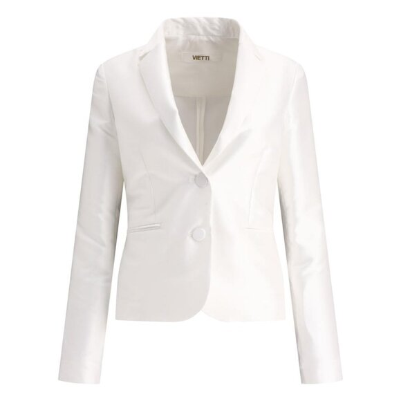 F.It Satin Single-Breasted Blazer tag size 42 Women - Picture 1 of 4
